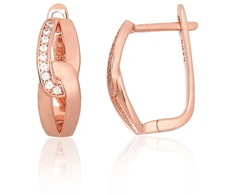 Diamond Sky Jewelry Sidabriniai auskarai su cirkoniais „Adriana“
