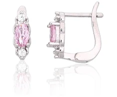 Diamond Sky Jewelry Sidabriniai auskarai su cirkoniais „Teardrop Glow III“