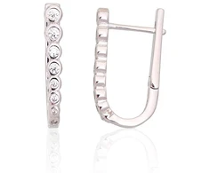 Diamond Sky Jewelry Sidabriniai auskarai su cirkoniais „Kristalo Takas III“