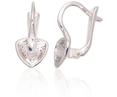 Diamond Sky Jewelry Sidabriniai auskarai „Bermudų Trikampis“