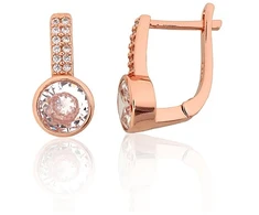 Diamond Sky Jewelry Sidabriniai auskarai su cirkoniais „Celeste II“