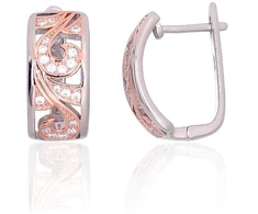 Diamond Sky Jewelry Sidabriniai auskarai su cirkoniais „Enchanted Garden“