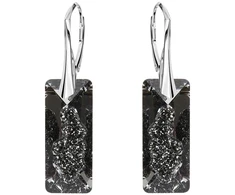 Diamond Sky Jewelry Sidabriniai auskarai „Growing Crystal II (Sidabrinis Night)“ su Swarovski® kristalais
