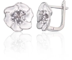 Diamond Sky Jewelry Sidabriniai auskarai su cirkoniais ir emaliu „Tango III“
