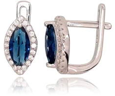 Diamond Sky Jewelry Sidabriniai auskarai su cirkoniais „Aleksandrija III“