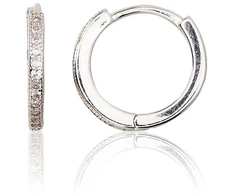 Diamond Sky Jewelry Sidabriniai auskarai-žiedai su cirkoniais „Megan III“