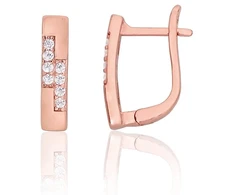 Diamond Sky Jewelry Sidabriniai auskarai su cirkoniais „Camille V“