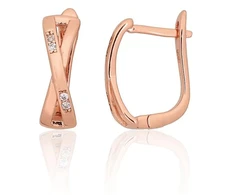 Diamond Sky Jewelry Sidabriniai auskarai su cirkoniais „X - Factor“