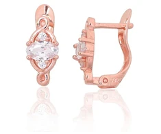 Diamond Sky Jewelry Sidabriniai auskarai su cirkoniais „Shining Tear II“