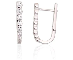 Diamond Sky Jewelry Sidabriniai auskarai su cirkoniais „Kristalo Takas III“
