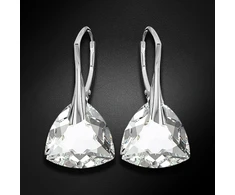 Diamond Sky Jewelry Sidabriniai auskarai „Evening Shine“ su Swarovski® kristalais