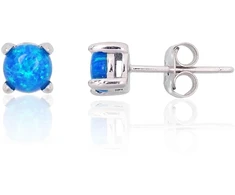 Diamond Sky Jewelry Sidabriniai auskarai su opalitu „Mėnulio Žavesys IX“