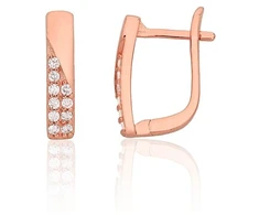 Diamond Sky Jewelry Sidabriniai auskarai su cirkoniais „Camille VI“