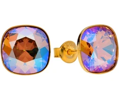 Diamond Sky Jewelry Sidabriniai auskarai „Glare (Light Colorado Topaz Shimmer)“ su Swarovski® kristalais
