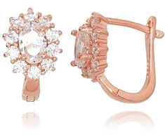 Diamond Sky Jewelry Sidabriniai auskarai su cirkoniais „Ferro XII“