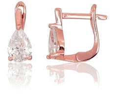 Diamond Sky Jewelry Sidabriniai auskarai su cirkoniais „Kristalo Lašas VI“