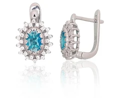 Diamond Sky Jewelry Sidabriniai auskarai su cirkoniais „Ferro V“