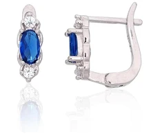 Diamond Sky Jewelry Sidabriniai auskarai su cirkoniais „Teardrop Glow V“