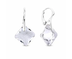Diamond Sky Jewelry Sidabriniai auskarai „Shimmer“ su Swarovski® kristalais