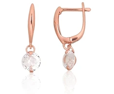Diamond Sky Jewelry Sidabriniai auskarai su cirkoniais „Morning Dew“