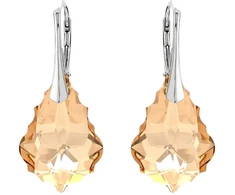 Diamond Sky Jewelry Sidabriniai auskarai „Baroque V (Golden Shadow)“ su Swarovski® kristalais