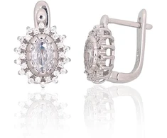 Diamond Sky Jewelry Sidabriniai auskarai su cirkoniais „Ferro IV“