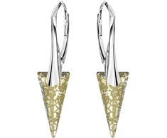 Diamond Sky Jewelry Sidabriniai auskarai „Spike II (Gold Patina)“ su Swarovski® kristalais