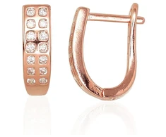 Diamond Sky Jewelry Sidabriniai auskarai su cirkoniais „Rosalie“