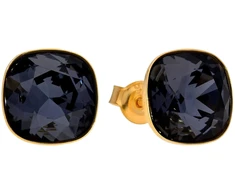 Diamond Sky Jewelry Sidabriniai auskarai „Glare (Graphite)“ su Swarovski® kristalais
