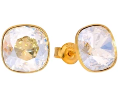 Diamond Sky Jewelry Sidabriniai auskarai „Glare (Golden Shadow)“ su Swarovski® kristalais