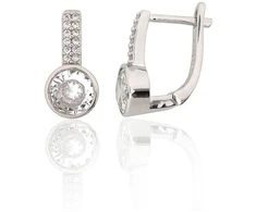Diamond Sky Jewelry Sidabriniai auskarai su cirkoniais „Celeste“