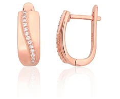 Diamond Sky Jewelry Sidabriniai auskarai su cirkoniais „City Lights V“