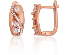 Diamond Sky Jewelry Sidabriniai auskarai su cirkoniais „City Lights II“