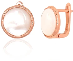 Diamond Sky Jewelry Sidabriniai auskarai su perlamutru „Pearl Haze III“