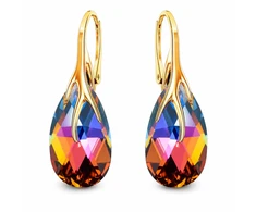 Diamond Sky Jewelry Sidabriniai auskarai „Baroque VII (Volcano)“ iš 925 prabos sidabro su Swarovski kristalais