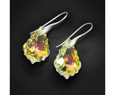 Diamond Sky Jewelry Sidabriniai auskarai „Baroque IV (Aurora Borealis)“ su Swarovski® kristalais
