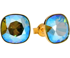 Diamond Sky Jewelry Sidabriniai auskarai „Glare (Juodas Diamond Shimmer)“ su Swarovski® kristalais