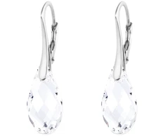 Diamond Sky Jewelry Sidabriniai auskarai „Enchanté“ su Swarovski® kristalais