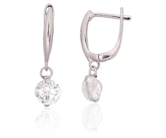 Diamond Sky Jewelry Sidabriniai auskarai su cirkoniais „Morning Dew II“