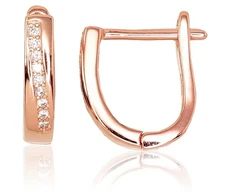 Diamond Sky Jewelry Sidabriniai auskarai su cirkoniais „Crystal Motif“