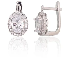 Diamond Sky Jewelry Sidabriniai auskarai su cirkoniais „Ferro VII“