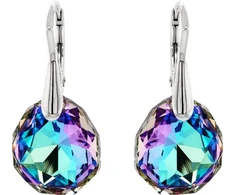 Diamond Sky Jewelry Sidabriniai auskarai „Frozen Edges (Vitrail Light)“ su Swarovski® kristalais