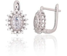 Diamond Sky Jewelry Sidabriniai auskarai su cirkoniais „Ferro IV“