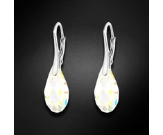 Diamond Sky Jewelry Sidabriniai auskarai „Enchanté (Aurora Borealis)“ su Swarovski® kristalais