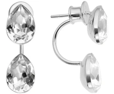 Diamond Sky Jewelry Sidabriniai auskarai „Dew Drop“ su Swarovski® kristalais