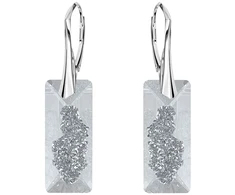 Diamond Sky Jewelry Sidabriniai auskarai „Growing Crystal II“ su Swarovski® kristalais