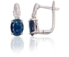Diamond Sky Jewelry Sidabriniai auskarai su cirkoniais „Sidabrinis Mist II“