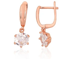 Diamond Sky Jewelry Sidabriniai auskarai su cirkoniais „Juno Gold“