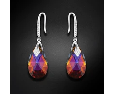 Diamond Sky Jewelry Sidabriniai auskarai „Baroque III (Volcano)“ su Swarovski® kristalais