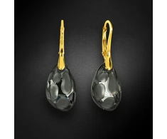 Diamond Sky Jewelry Sidabriniai auskarai „Radiolarian (Sidabrinis Night)“ su Swarovski® kristalais